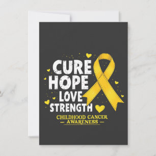 Cure Hope Love Strenght Chilhood Cancer Awareness