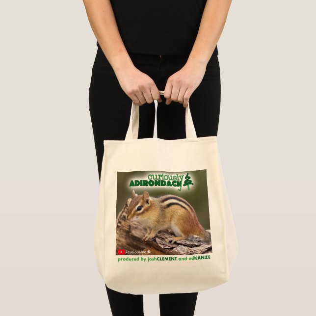 Curieusement sac fourre-tout à Adirondack (tamia) (Devant (produit))