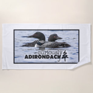 Curieusement serviette de plage d'Adirondack
