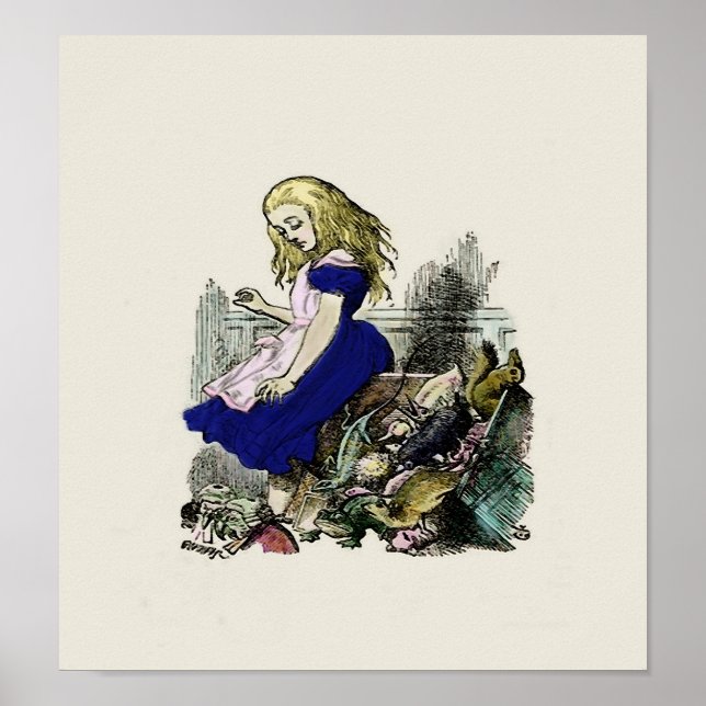 Curieux Alice ~ Imprimer / Poster Wonderland (Devant)