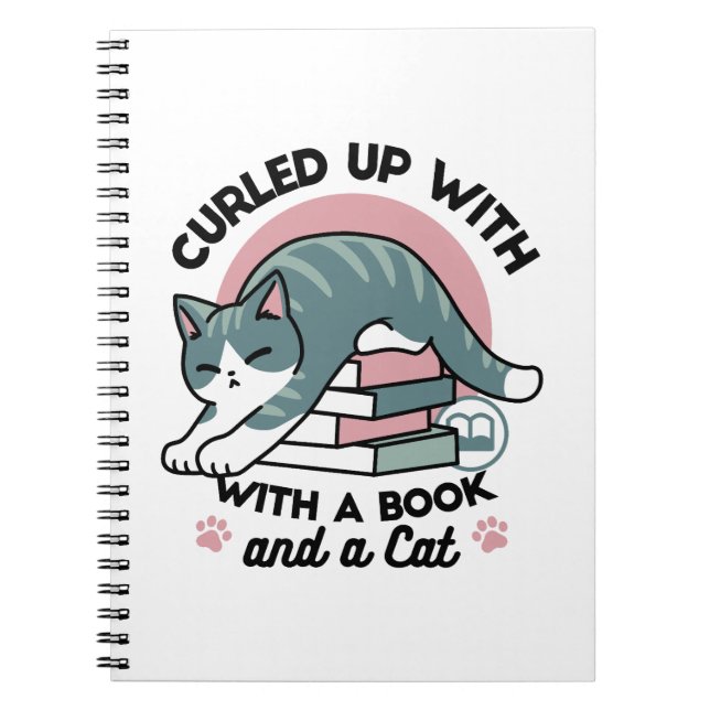 Curieux avec un livre et un chat - Lecture confort (Devant)