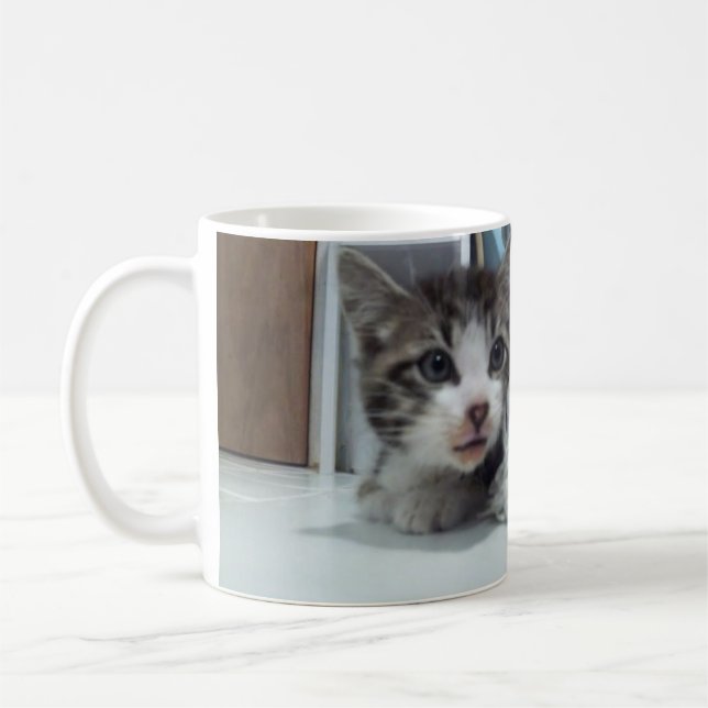 Curieux café Keeno Mug (Gauche)