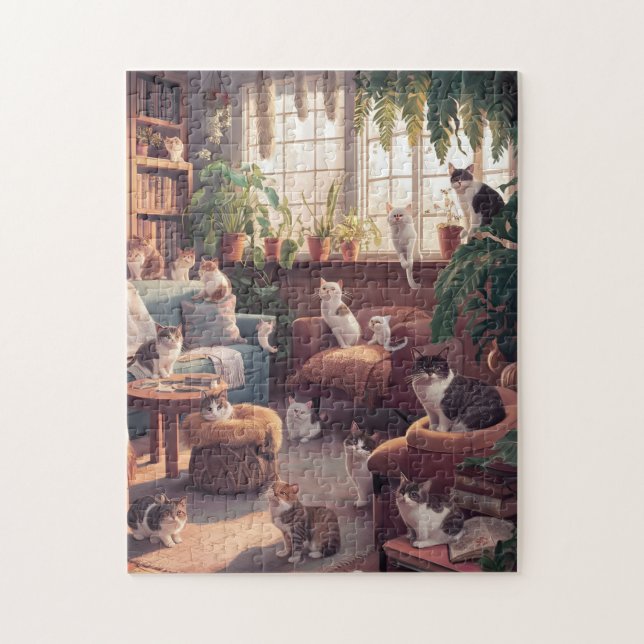 Curieux Cats Puzzle Puzzle (Vertical)