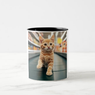 Curieux Convoyeur Kitten Caper Mug
