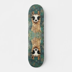 Curieux Llama Skateboard drôle