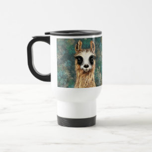 Curieux Llama Travel Mug - Smile