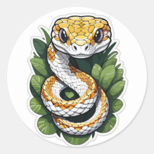 Curieux Sticker Python - Une surprise Slithering