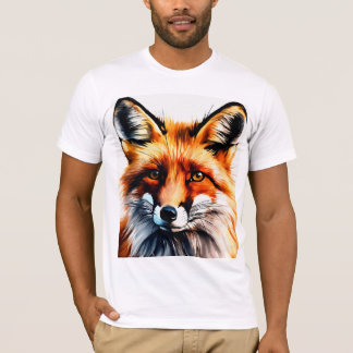 Curieux T-Shirt Peeking Renard Rouge