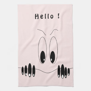 Curieux Yeux Serviette de cuisine Jouer