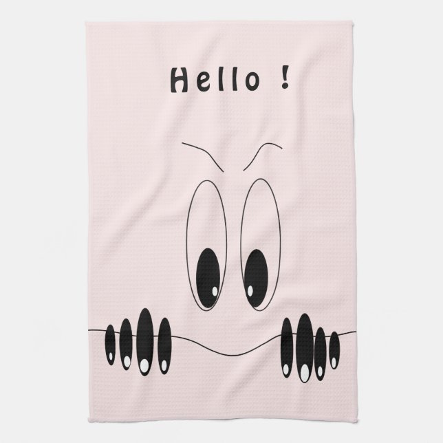 Curieux Yeux Serviette de cuisine Jouer (Vertical)