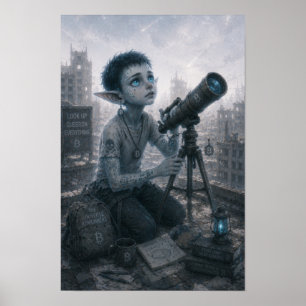Curiosité / Astronome / Affiche de Toit
