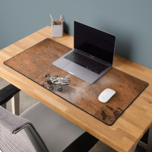 Curiosity Arrivant Sur La Surface Martienne.