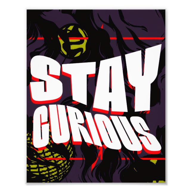 Curious Aura — Modern Minimal Poster (Devant)