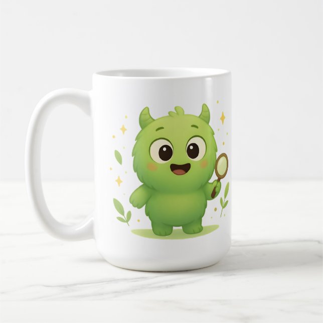 Curious Explorer Monster Kids Mug  (Gauche)