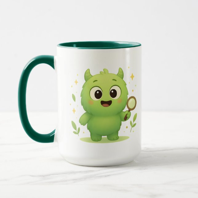 Curious Explorer Monster Kids Mug  (Gauche)