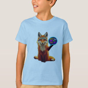 Curious Fox Question Mark T-Shirt