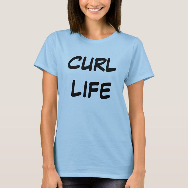 Curl Life Femme Bella+Canvas Cercle Flowy Haut (Devant)