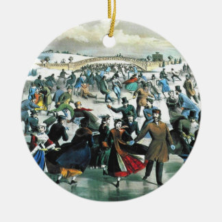 Currier et Ives - ornement - hiver de Central Park