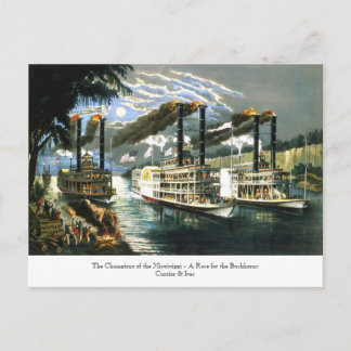 Currier & Ives - Carte postale - Champions Mississ