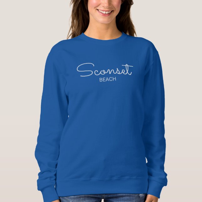 Cursive Sweatshirt de petite taille (Devant)