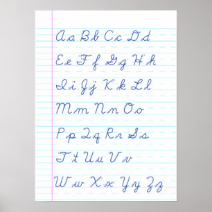 Cursive Writing Poster