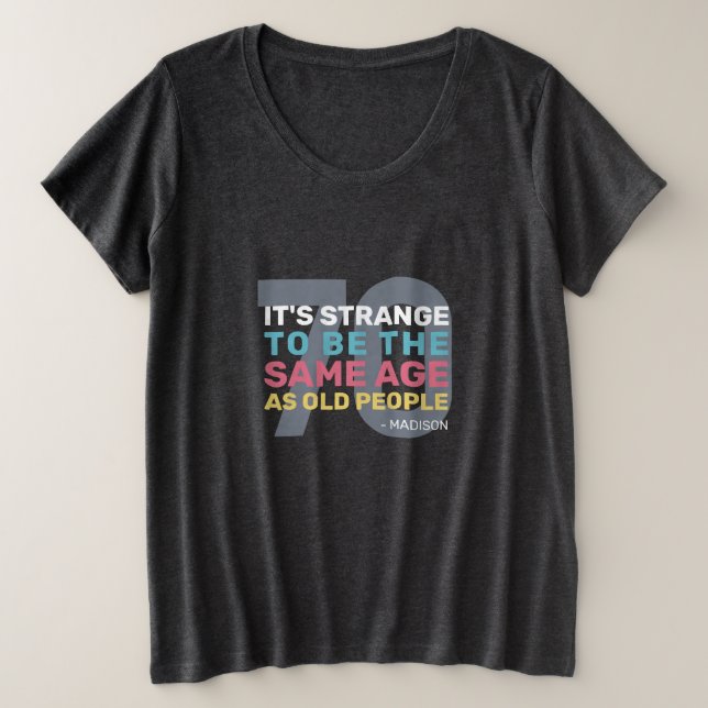 Custom Age & Name Funny Senior Birthday (Design devant)
