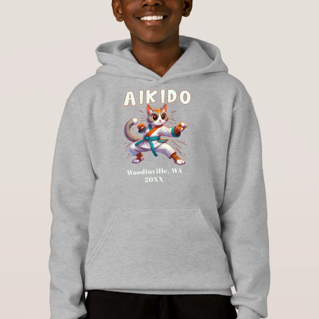 Custom Aikido Martial Arts Nom de la date (Devant)