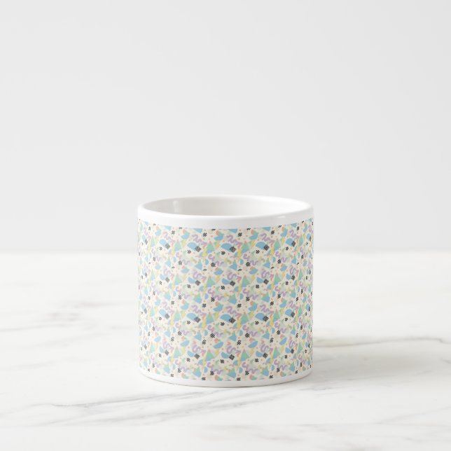 Custom All-Over Print Geometric Pattern Coffee Mug (Devant)