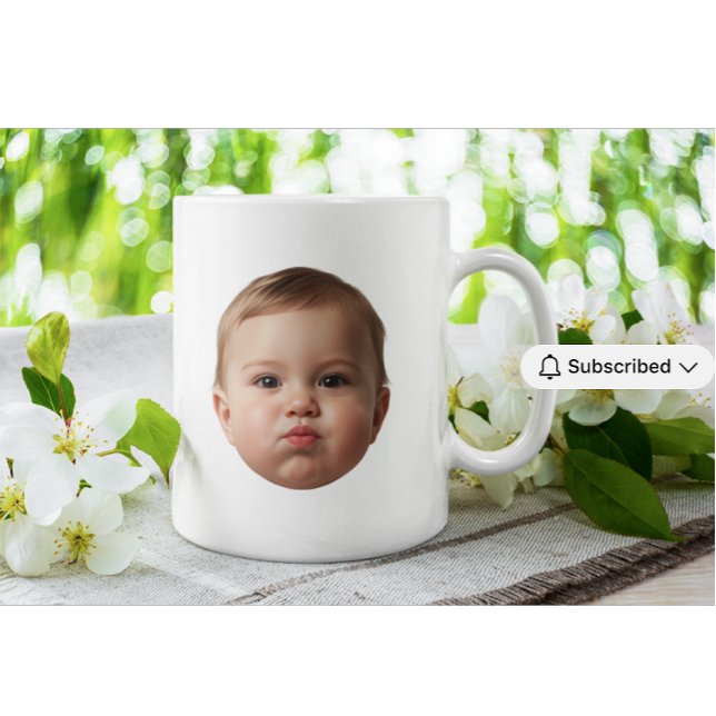 Custom Baby & Family Photo Face Mug custom grandma (Créateur téléchargé)