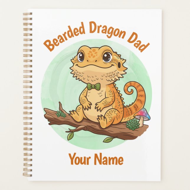 Custom Bearded Dragon Dad Planner (Devant)