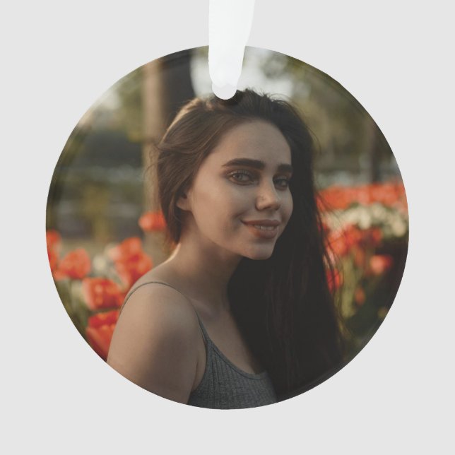 Custom Birthday Photo Keepsake Ornament (devant)