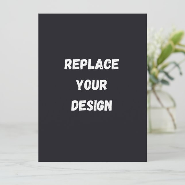 Custom black simple Design Add Photo or Text (Debout devant)