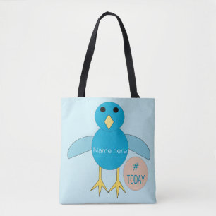 Custom Blue Birthday Boy Chick Sac fourre-tout