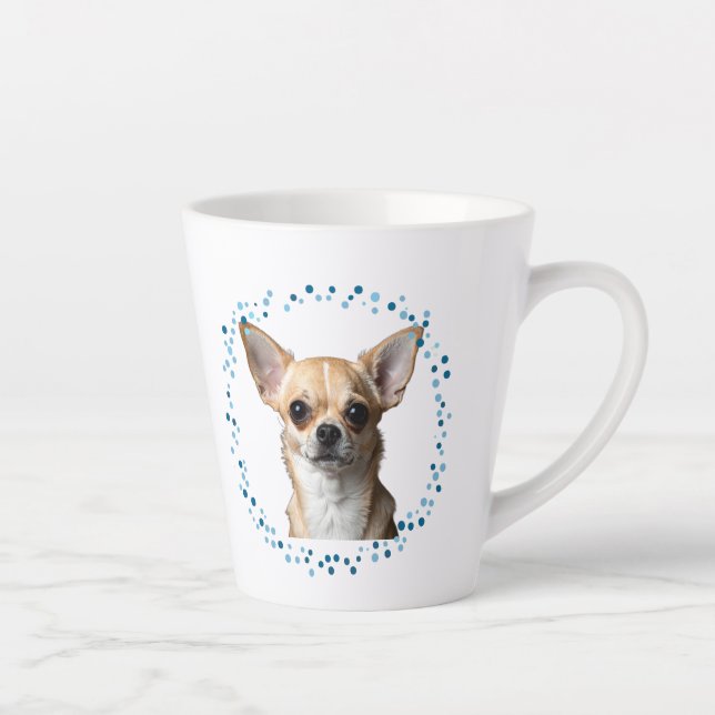 Custom Blue Chihuahua Mug Photo Personalized (Droite)