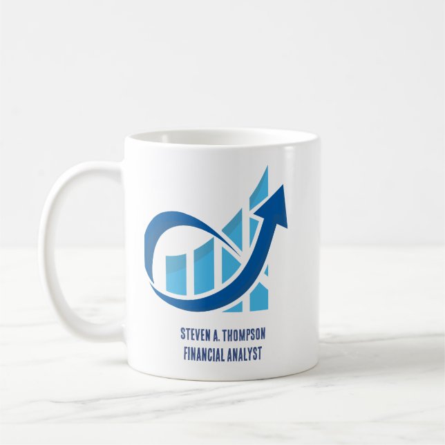 Custom Blue Finance Mug (Gauche)