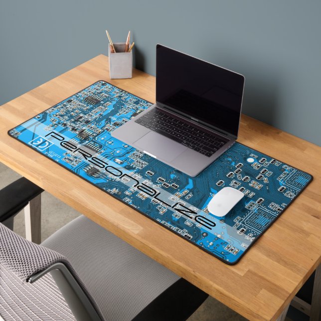 Custom Blue PCB Circuit Board for IT Pros (Bureau 2)