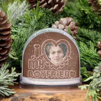 Custom Brown I Heart My Boyfriend Photo