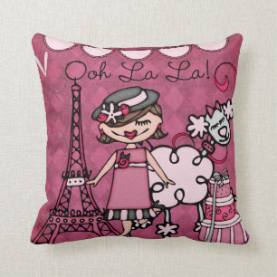 Custom Brunette Paris Diva Coussin