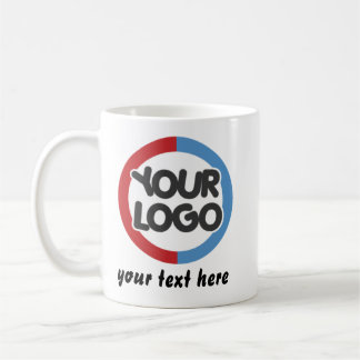 Custom Business Logo Text Mug for Businesses Gift