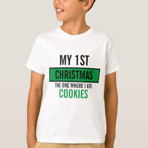 Custom Christmas drôle nourriture modèle T-shirt