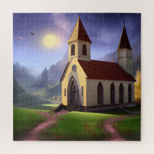 Custom Church Imaginaire Art 04 Jigsaw puzzle