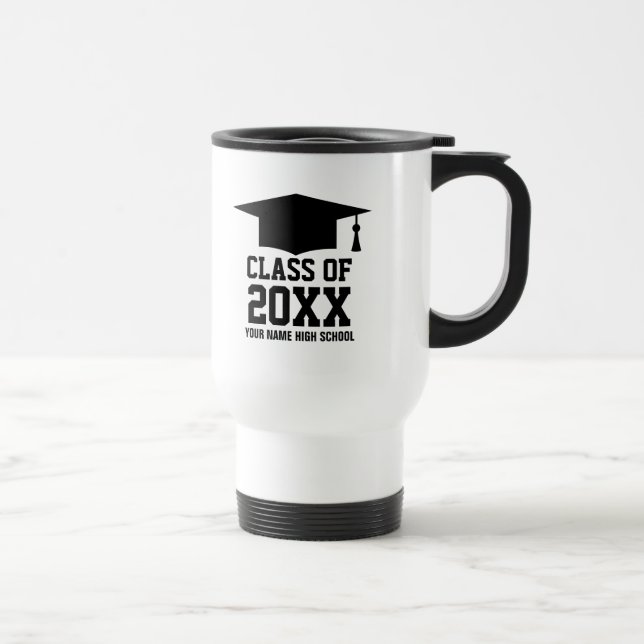 Custom class of year graduation party travel mugs (Droite)