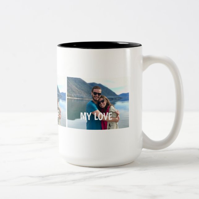 Custom Couple Photo Mug – Love Gift (Droit)