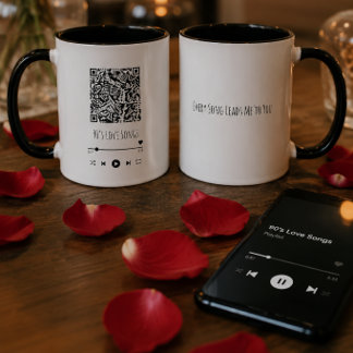 Custom Couple's QR Playlist Mug