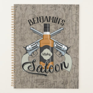 Custom Cowboy Revolver Gun Whiskey Saloon