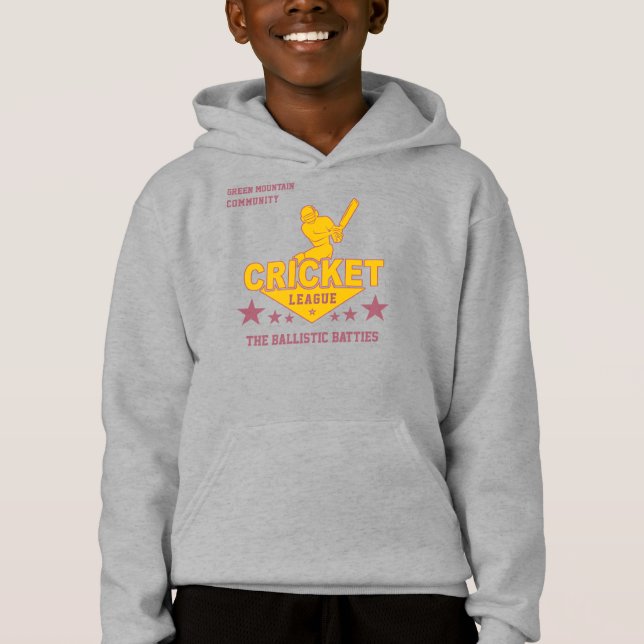 Custom Cricket Club League Nom du sport (Devant)