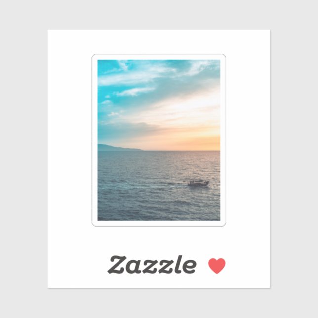 Custom-Cut Vinyl Photo Sticker – Personalized Gift (Feuille)