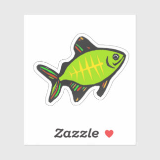 Custom-Cut Vinyl Sticker - Xavier X-ray Fish
