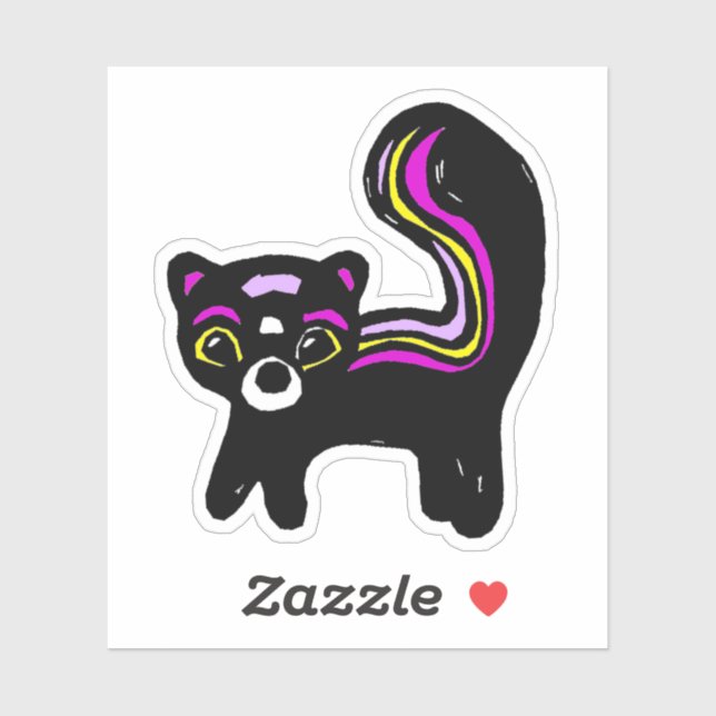 Custom-Cut Vinyl Sticker - Zenia Zorilla (Feuille)