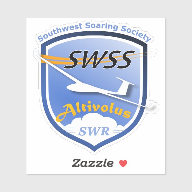 Custom-Cut Vinyl Stickers with SWSS Emblem (Feuille)